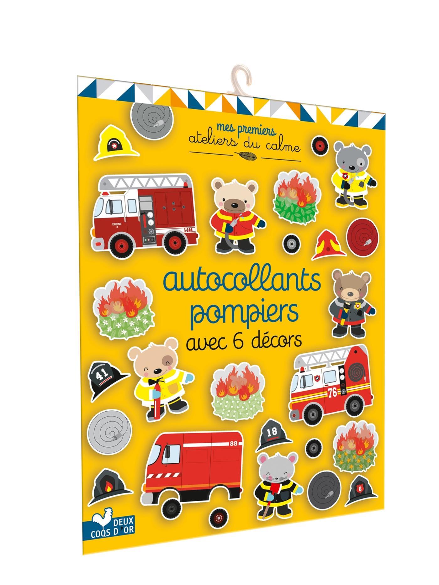 Autocollants Pompiers Avec 6 D cors QUB Livre