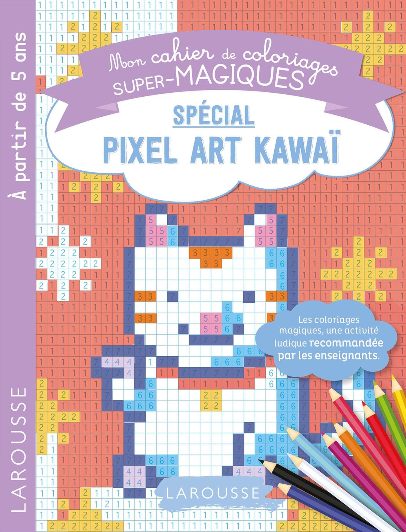 CAHIER COLORIAGES..PIXEL ART KAWAI
