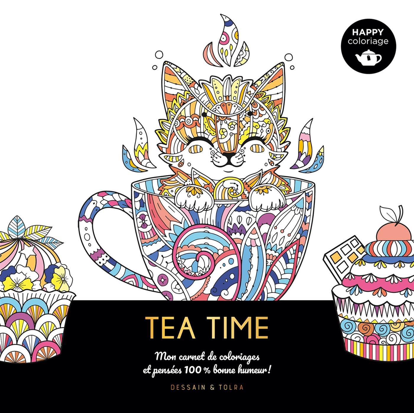 TEA TIME -CARNET DE COLORIAGES