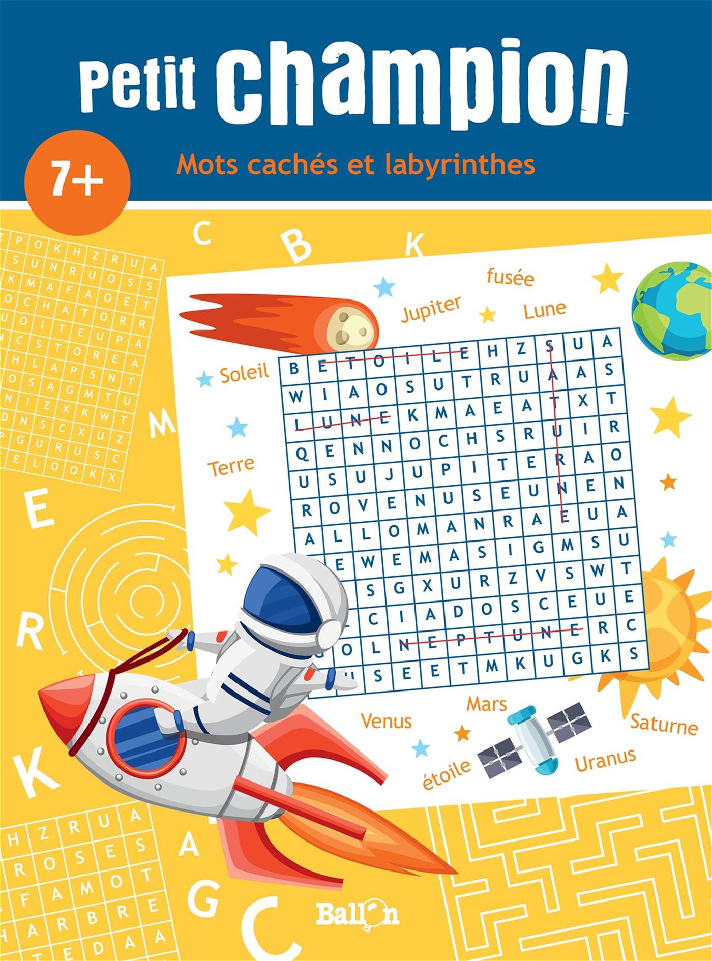 MOTS CACHES ET LABYRINTHES -7+